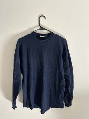 Spirit Jersey Hanalei Kauai Navy Blue Long Sleeve Shirt Size XS
